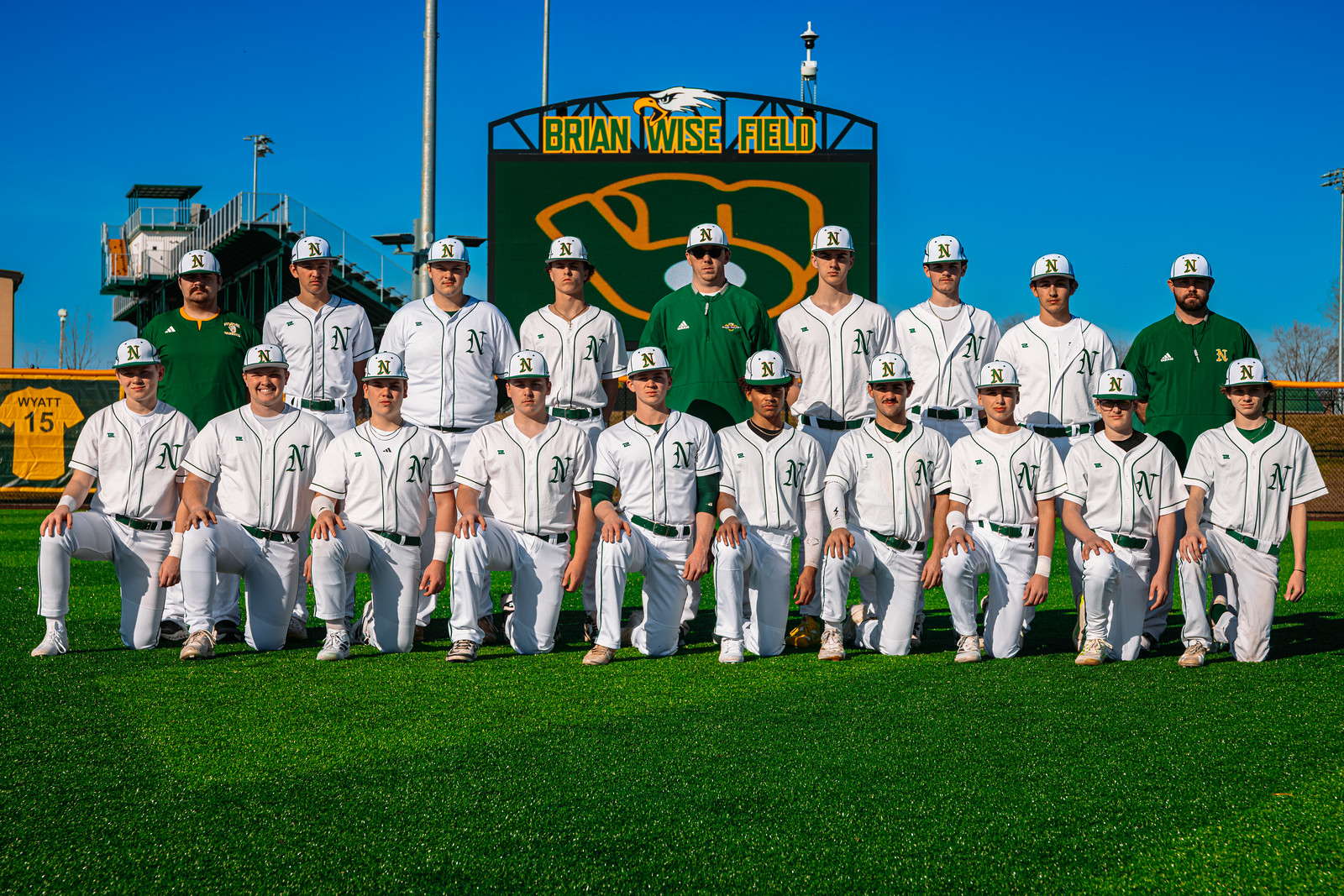 Junior Varsity team photo at Brian Wise Field