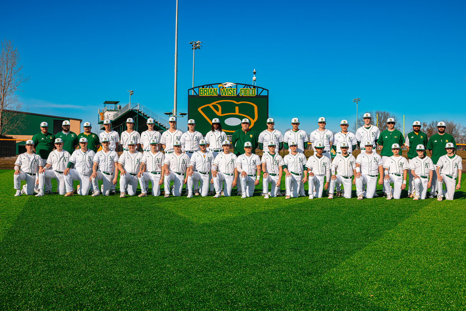 Varsity team photo at Brian Wise Field